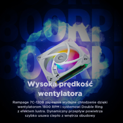 Rampage Wentylator do obudowy 120MM 1800RPM Infinite... | PartsPC.pl