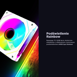 Rampage Wentylator do obudowy 120MM 1800RPM Infinite... | PartsPC.pl