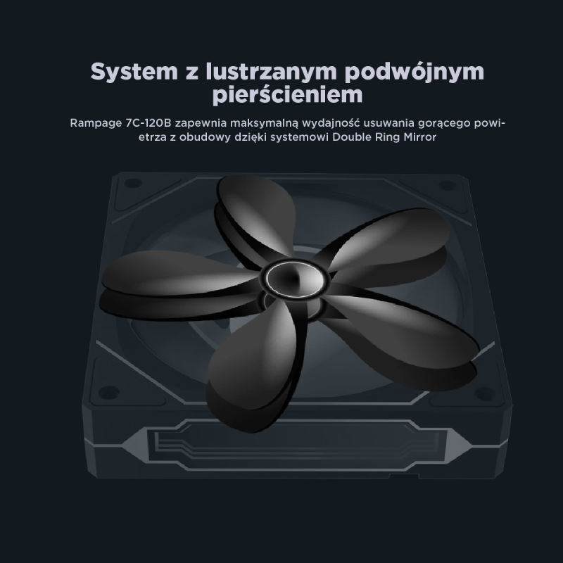 Rampage Wentylator do obudowy 120MM 1800RPM Infinite... | PartsPC.pl