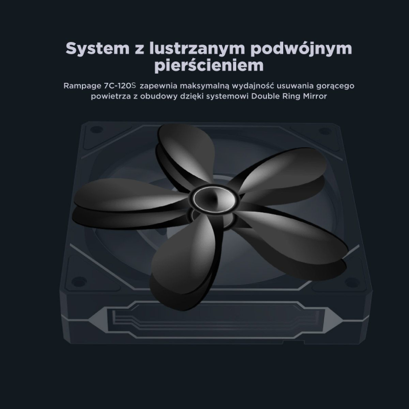 Rampage Wentylator do obudowy 120MM 1800RPM Infinite... | PartsPC.pl