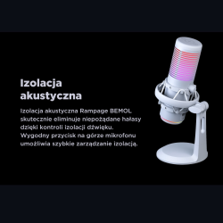 Rampage Bemol Mikrofon gamingowy/do podcastów RGB USB-C... | PartsPC.pl