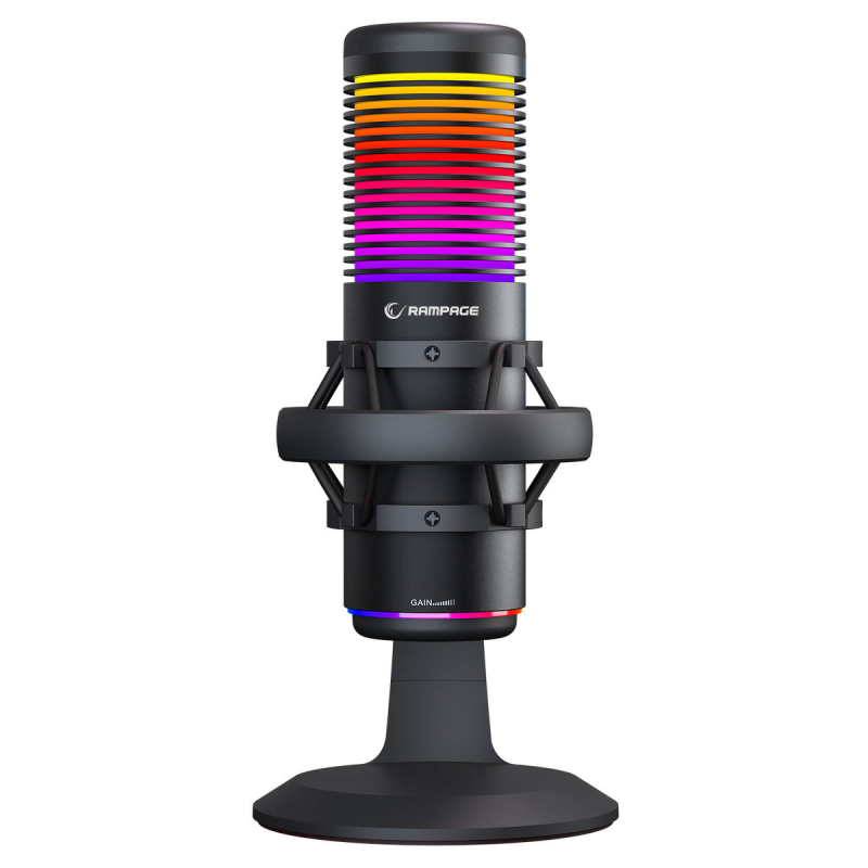 Rampage Bemol Mikrofon gamingowy/do podcastów RGB USB-C... | PartsPC.pl