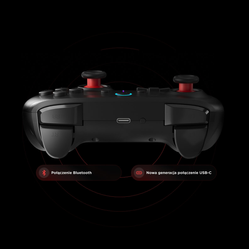 Rampage Hydra Pad bezprzewodowy RGB 2.4G Hall, spusty... | PartsPC.pl