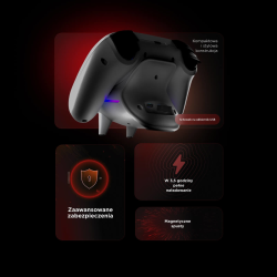 Rampage Hydra Pro Pad bezprzewodowy RGB 2.4G Hall... | PartsPC.pl