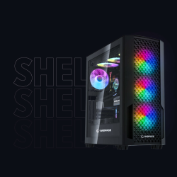 Rampage Shelob Obudowa PC Mid-T 4x wentylator ARGB czarna | PartsPC.pl