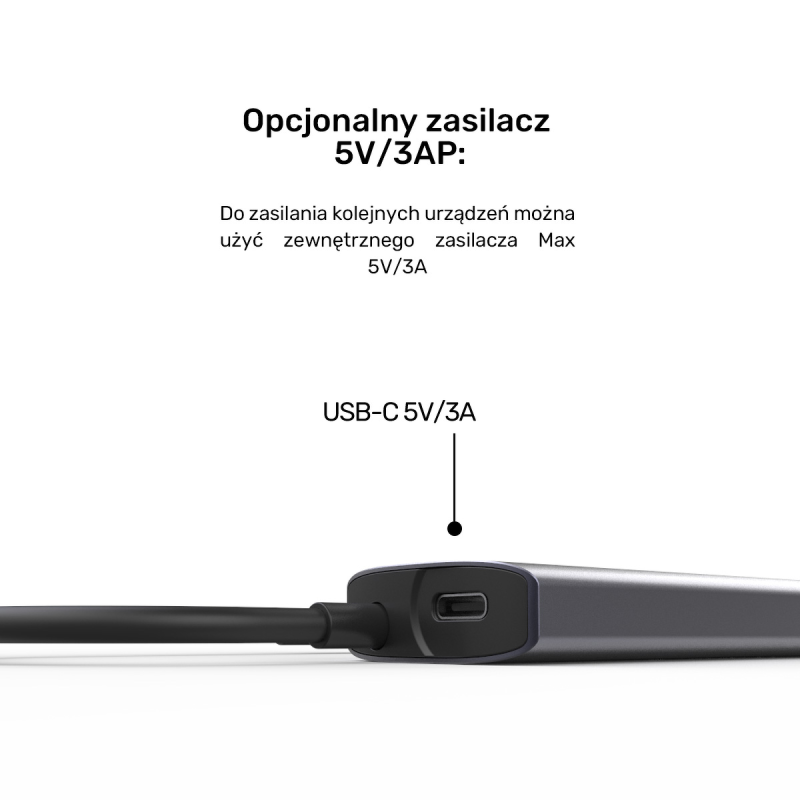 Unitek Hub 4w1 USB-C 10 Gbps, 4x USB-A H1112EGY01 | PartsPC.pl