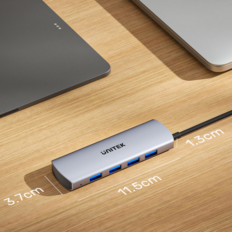 Unitek Hub 4w1 USB-C 10 Gbps, 4x USB-A H1112EGY01 | PartsPC.pl