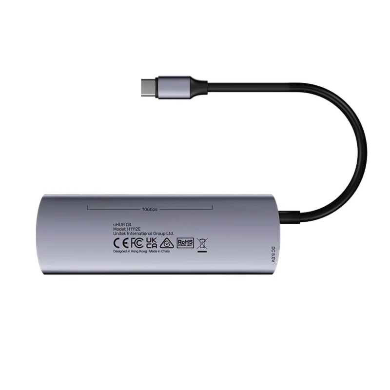Unitek Hub 4w1 USB-C 10 Gbps, 4x USB-A H1112EGY01 | PartsPC.pl