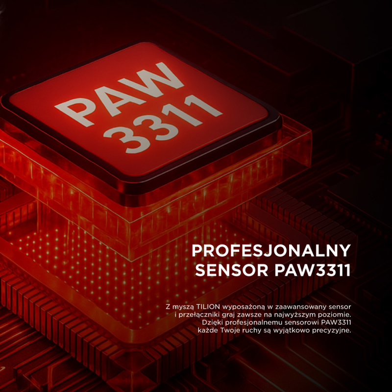 Rampage mysz bezprzewodowa TILION Czarna | PartsPC.pl