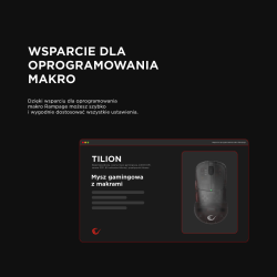 Rampage mysz bezprzewodowa TILION Czarna | PartsPC.pl