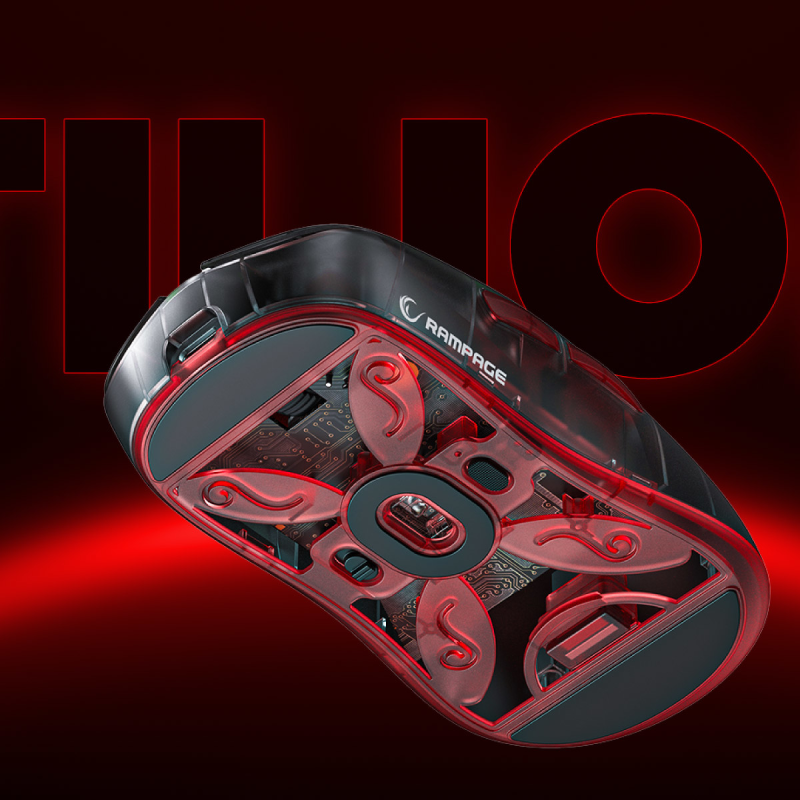 Rampage mysz bezprzewodowa TILION Czarna | PartsPC.pl