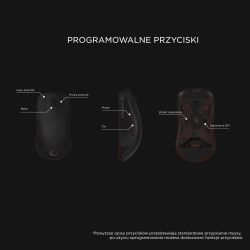 Rampage mysz bezprzewodowa TILION Czarna | PartsPC.pl