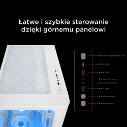 Rampage Loopy Obudowa PC akwarium 7x wentylator ARGB... | PartsPC.pl