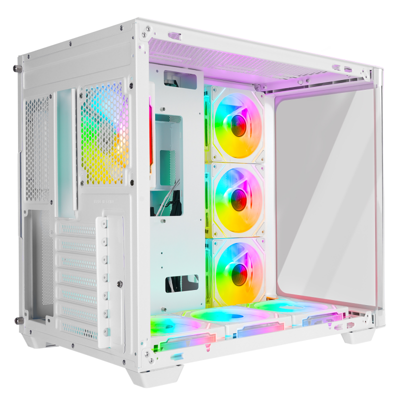 Rampage Loopy Obudowa PC akwarium 7x wentylator ARGB... | PartsPC.pl