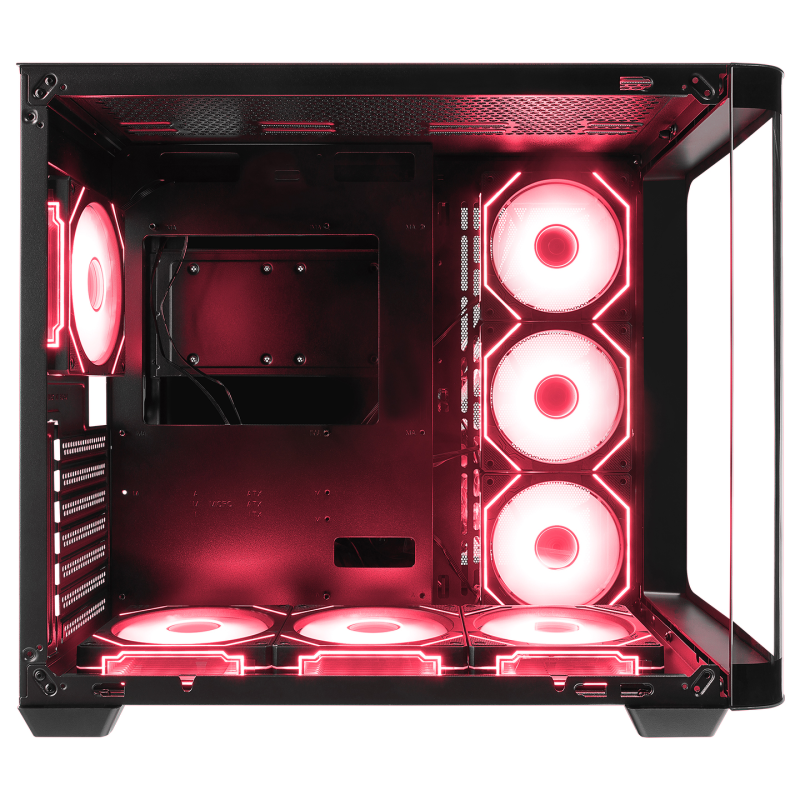 Rampage Loopy Obudowa PC akwarium 7x wentylator ARGB... | PartsPC.pl