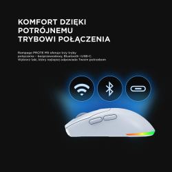 Rampage Prote M5 mysz bezprzewodowa 24000 DPI RGB LED 1K... | PartsPC.pl