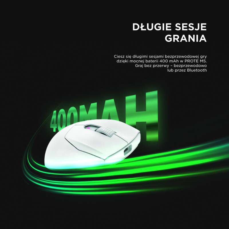 Rampage Prote M5 mysz bezprzewodowa 24000 DPI RGB LED 1K... | PartsPC.pl