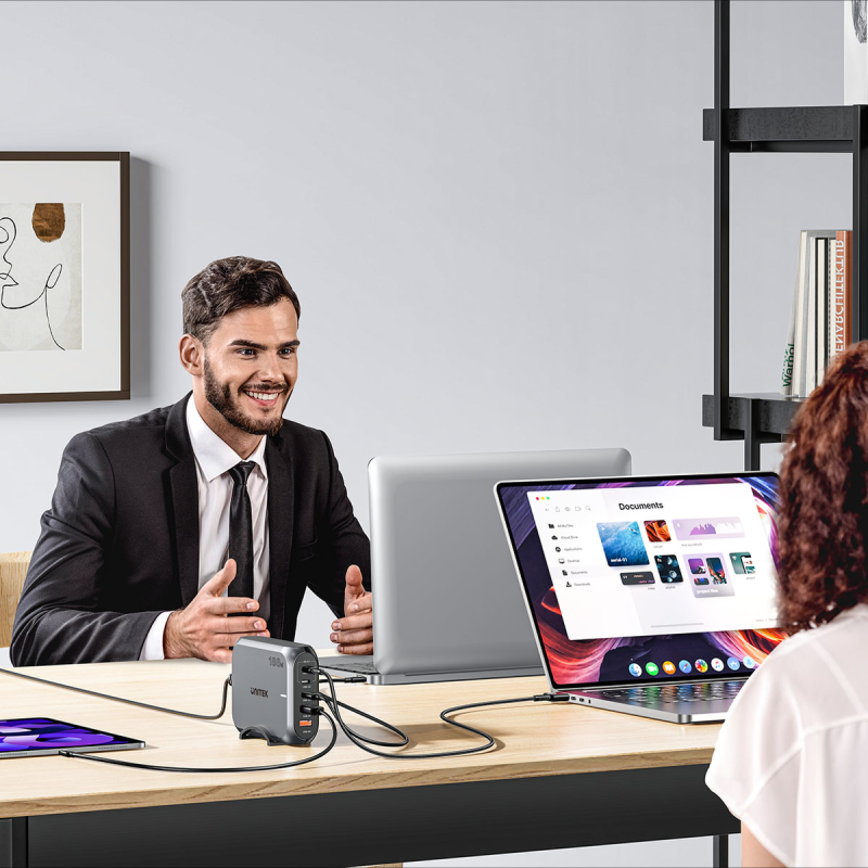 Unitek Szybka ładowarka sieciowa 2xUSB-A 3xUSB-C GAN 188W | PartsPC.pl