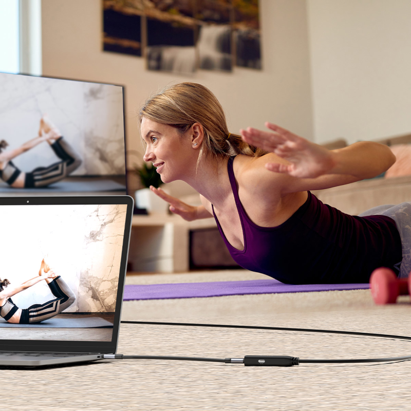 Unitek Kabel przedłużający USB-C 10 Gbps 5m, czarny | PartsPC.pl