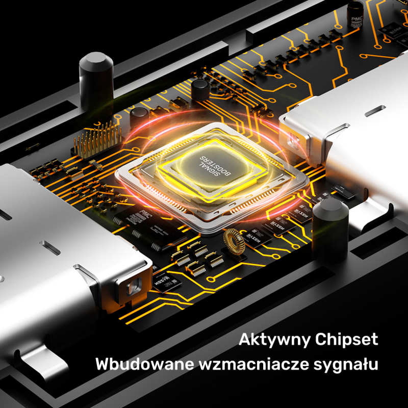 Unitek Kabel przedłużający USB-C 10 Gbps 5m, czarny | PartsPC.pl