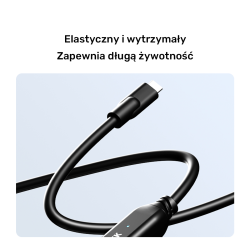 Unitek Kabel przedłużający USB-C 10 Gbps 5m, czarny | PartsPC.pl