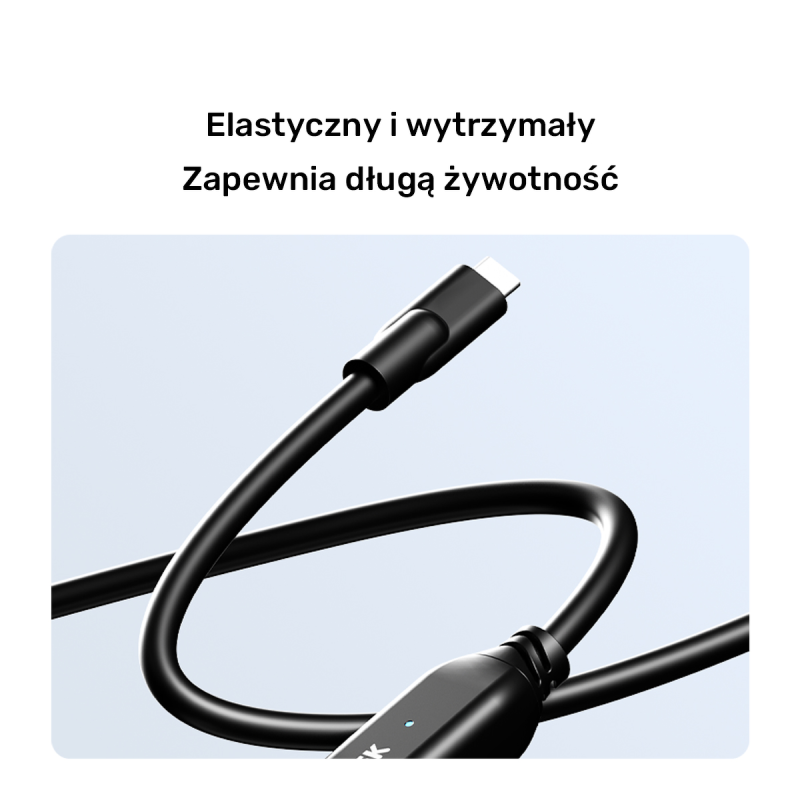Unitek Kabel przedłużający USB-C 10 Gbps 5m, czarny | PartsPC.pl