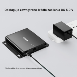 Unitek Przedłużacz USB-C na 4× USB-A przez Ethernet... | PartsPC.pl