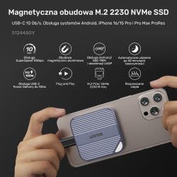 Unitek Obudowa magnetyczna SolidForce Reefer USB-C do... | PartsPC.pl