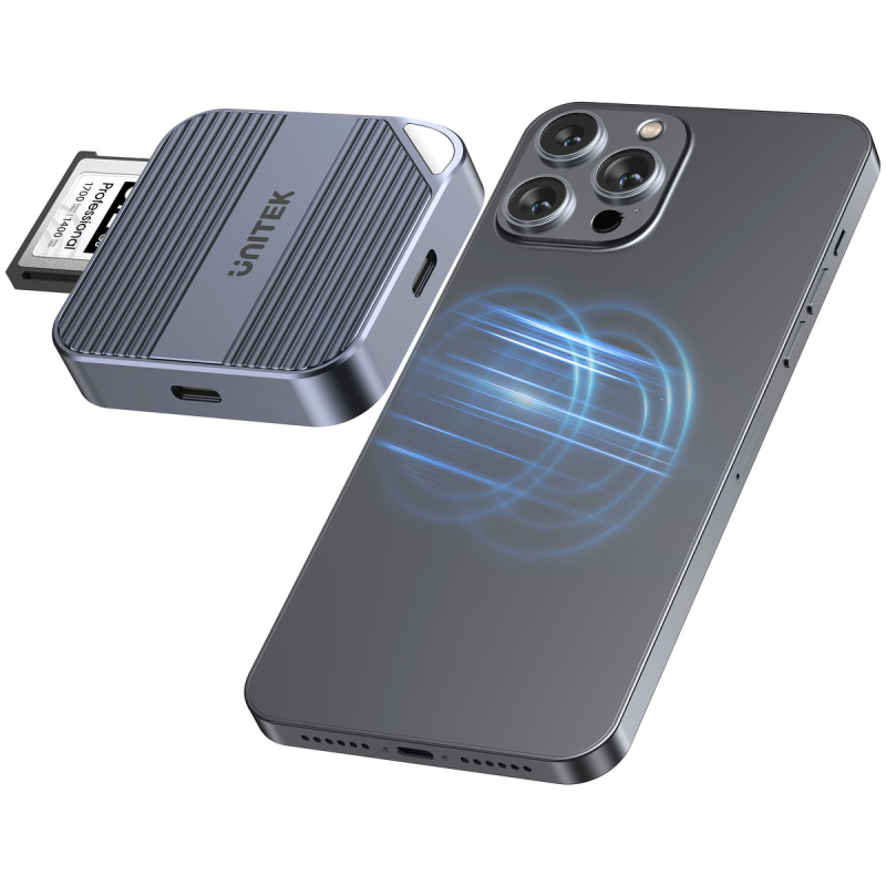 Unitek Magnetyczny czytnik kart CF Express Type B | PartsPC.pl