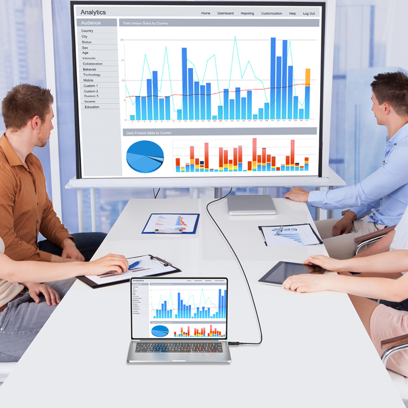 Unitek Kabel optyczny HDMI 2.0 AOC 4K 60Hz 12 m | PartsPC.pl