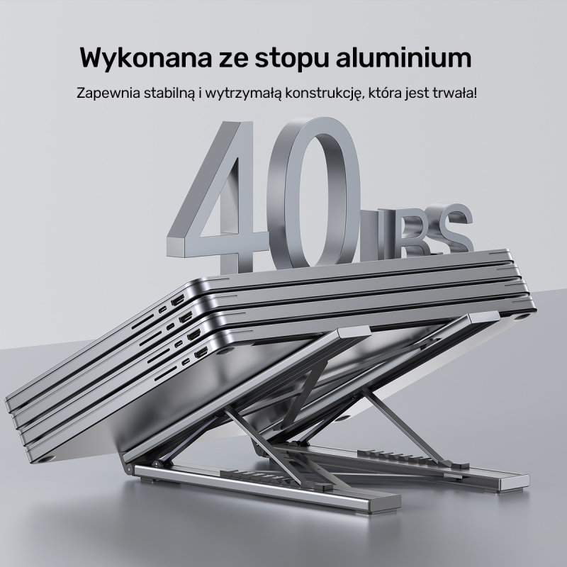 Unitek Podstawka regulowana pod laptop z hubem/HDMI/PD/SD | PartsPC.pl