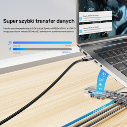 Unitek Podstawka regulowana pod laptop z hubem/HDMI/PD/SD | PartsPC.pl