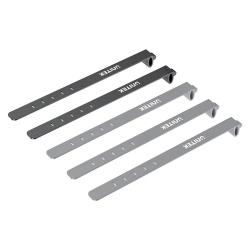 Zestaw silikonowych opasek kablowych czarne/ szare | PartsPC.pl