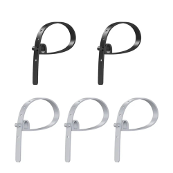 Zestaw silikonowych opasek kablowych czarne/ szare | PartsPC.pl