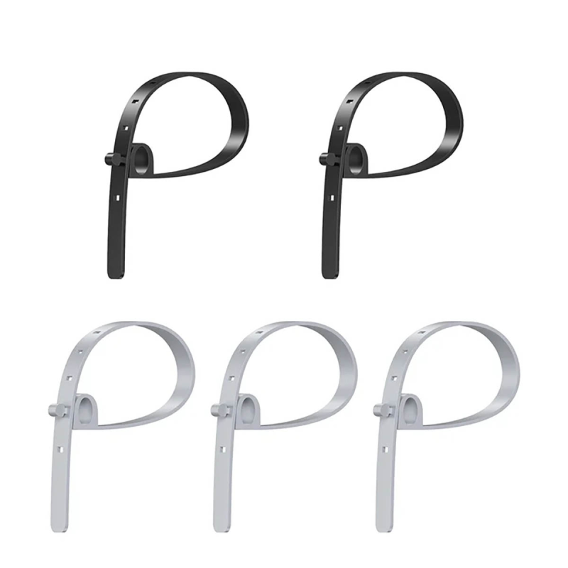 Zestaw silikonowych opasek kablowych czarne/ szare | PartsPC.pl