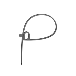 Zestaw silikonowych opasek kablowych czarne/ szare | PartsPC.pl