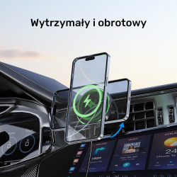 Uchwyt samochodowy Unitek Qi2 - Notebooki akcesoria | PartsPC.pl