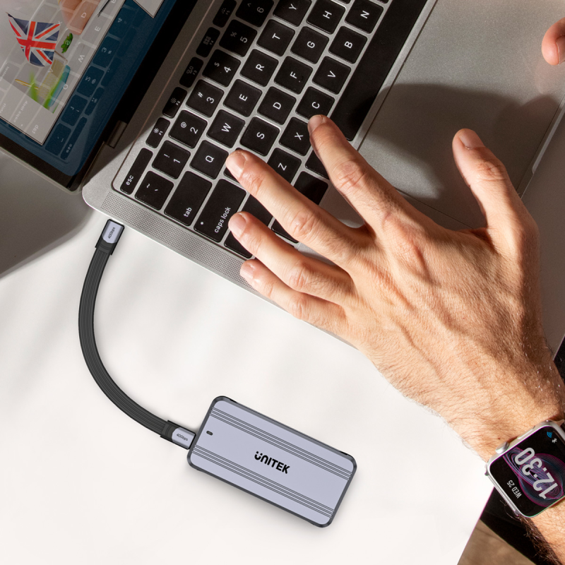 Unitek Aktywnie chłodzona obudowa M2 NvMe SSD USB4 40Gbps | PartsPC.pl