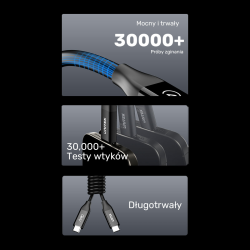 Unitek przewód USB-C 4.0 PD 100W 40 Gbps 8K 2 m | PartsPC.pl