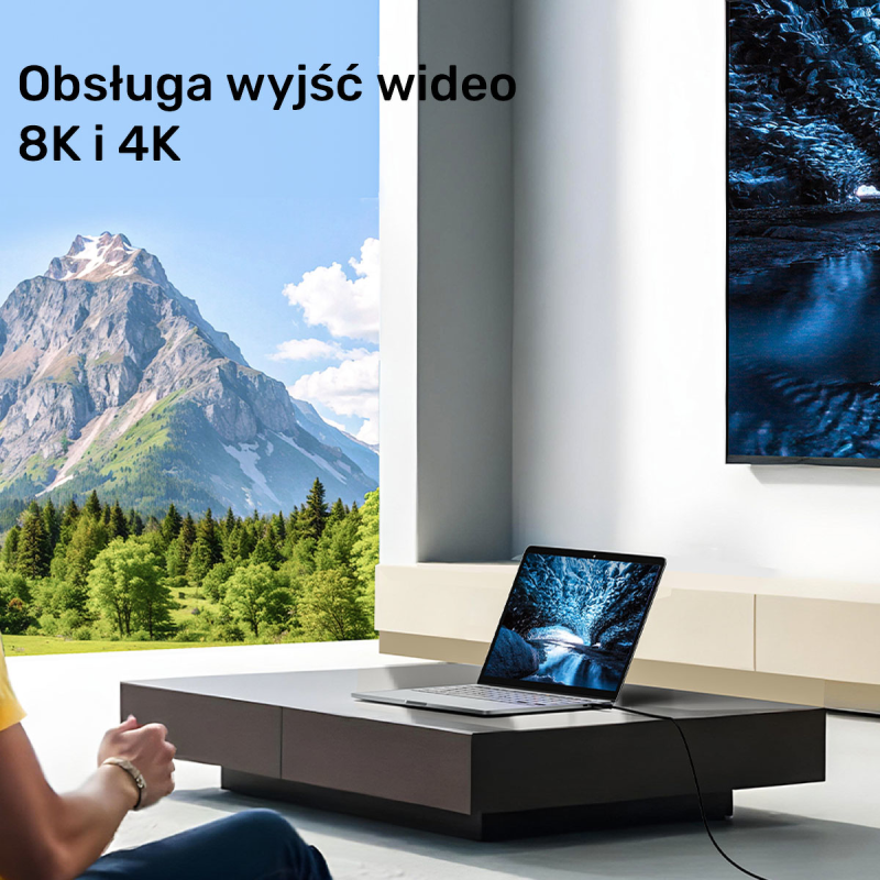 Unitek przewód USB-C 4.0 PD 100W 40 Gbps 8K 2 m | PartsPC.pl