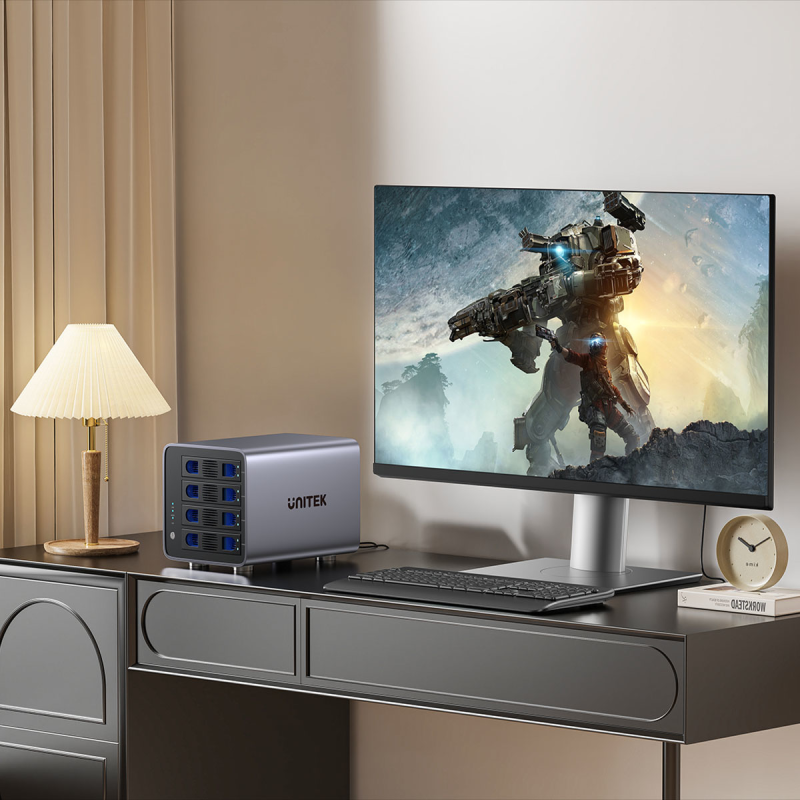 4-dyskowa obudowa RAID  0/1/5/10 / JBOD/ PM Unitek | PartsPC.pl