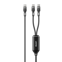 Unitek Kabel 2w1 USB-C PD 100W silikonowy 1,8 m | PartsPC.pl