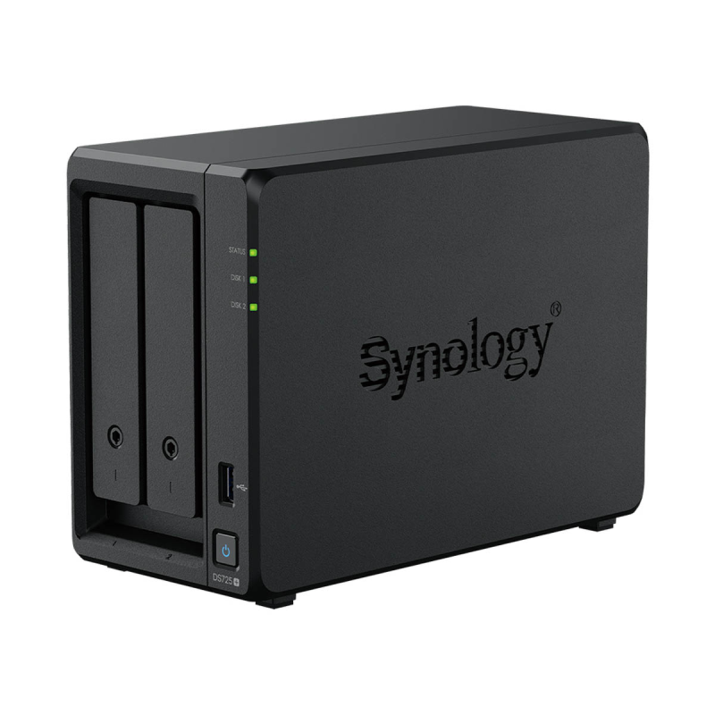 Synology DS725+ | 2-zatokowy serwer NAS, AMD Ryzen, 4GB... | PartsPC.pl
