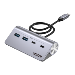 Unitek Hub alumininiowy USB-A/USB-C z 4 portami 5Gbps | PartsPC.pl