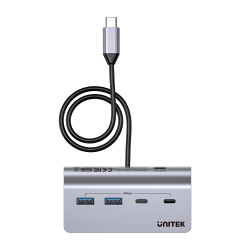 Unitek Hub alumininiowy USB-A/USB-C z 4 portami 5Gbps | PartsPC.pl