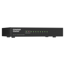 QNAP QSW-1108-8T-R2 | 8 portowy niezarządzany przełącznik full 8x 2,5GbE, desktop