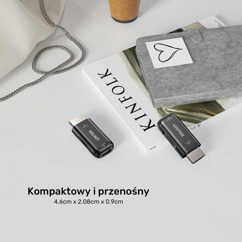 Adapter z HDMI do USB-C HDR/HDCP/ 4K 60Hz Unitek | PartsPC.pl