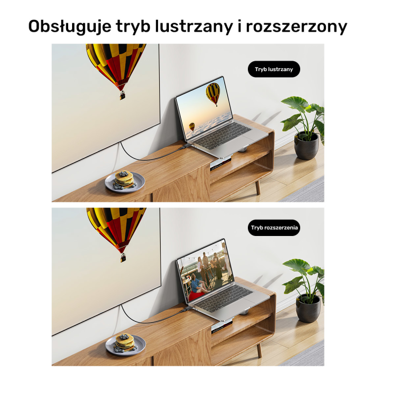 Adapter z HDMI do USB-C HDR/HDCP/ 4K 60Hz Unitek | PartsPC.pl