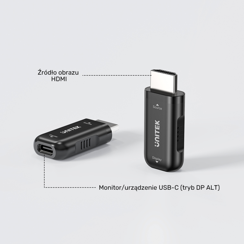 Adapter z HDMI do USB-C HDR/HDCP/ 4K 60Hz Unitek | PartsPC.pl
