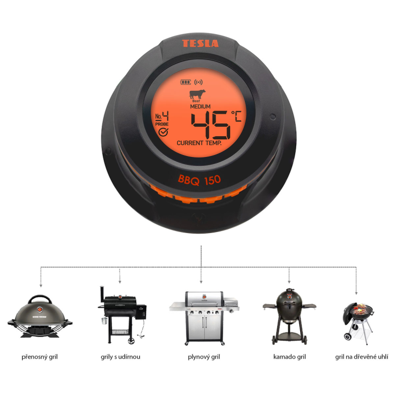 Tesla Cook BBQ 150 termometr do mięsa z sondą Bluetooth... | PartsPC.pl